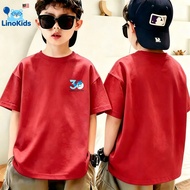 Linokids Pokemon Azurill 30th Logo Cetak DTG T-Shirt Kanak-Kanak