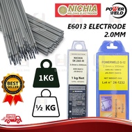 (0.5KG 45PCS±) NICHIA / POWERWELD S12 2.0MM 14# E6013 2.0MM THIN METAL WELDING ROD ELECTRODE