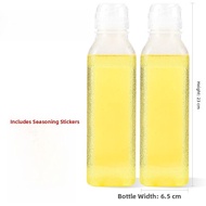 Squeal Plastic Oil Bottle 1000ml Kitchen Seasoning Bottle Squeezing Oil Pot for Home Use Cooking Ute