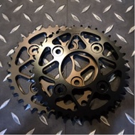 {XC} MSX125 RK428 Chainring Set/Steel Plate/YX Parts Aluminum Alloy 37 Chainring/DID Gold Chain/RK C