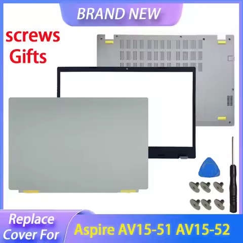 Replace Cover For Aspire AV15-51 AV15-52 AV15-53ZJ-78SB N20C5 Laptop LCD Back Cover Front Bezel Palm