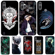 For Motorola Moto E6S E6i Case Phone Cover Protective Soft Silicone Black Tpu Case Satoru Gojo