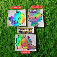 Panda curtting sticker cute cat sticker