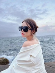 Mắt kính mát nữ thời trang chống tia uv 400 FD 6mắt kính râm thời trang nữ 2022 tặng hộp và khăn lau