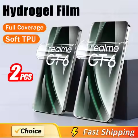 For Realme GT 6 Hydrogel Film 2Pcs Screen Protector RealmeGT 6T Neo6 Neo 6 SE GT6 T GT6T Neo6SE 5G 2