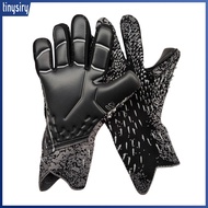 1 Pair Soccer Goalie Gloves Wear-resistant Impact Resistant Non-slip Texture Breathable Strong Grip 