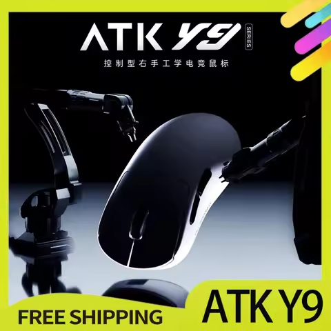 Atk Y9 Pro Max Ultimate Game Mouse Master Edition Paw3950uitra 8k Wireless Mice Lightweight Ergonomi