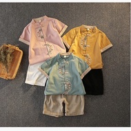 2022 CNY Hanfu Tang Suit 2pcs Boy Suit Set