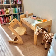 現貨包順豐上門✨日本Yamatoya Buono 3 Wooden Desk & Chair Set for Kids｜日本大和屋木製幼兒童桌椅組合套裝｜天然原木色～付款後即日寄出👍🏻