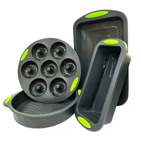 Food Grade Silicone Cake Molds Toast Tray Bread Pan Brownie Dessert Madeleine Cake Moulds Baguette B