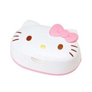 正版授權 日本 三麗鷗 HELLO KITTY 凱蒂貓 頭型盒裝濕紙巾 擦手巾 紙巾 濕紙巾