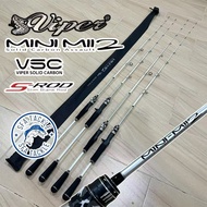 VIPER MINI MII 2 DAN MINI MII SOLID CARBON CASTING SPINNING AND JIGGING FISHING ROD / VIPER MINI-MII