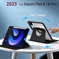 For Xiaomi MiPad 6 Pro Tablet Kids 360° rotation Smart Cover for XIAOMI Pad 6 Pro MiPad6 Mi Pad 6 11" Tablet Case With Pen Slot