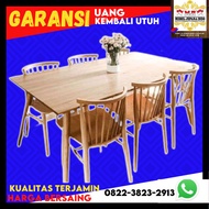 Meja makan jati belanda minimalis bulat ukiran asli jepara asli set 4 6 8 kursi 4 6 8 promo murah mi