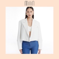 [MILIN] Fully line fitted with shoulder pads Collared Long-Sleeved Suit Jacket เสื้อแจ๊คเก็ตสูทแขนยา