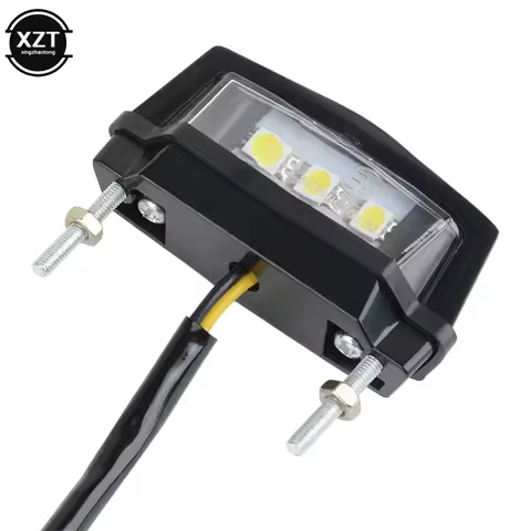 Universal Motorcycle LED License Plate Light Tail Light 12V Sports Car Dirt Bike Scooter Mini Tail L