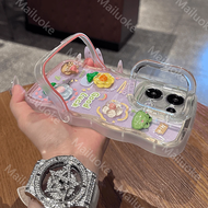 เคส OPPO Reno 13 14 5G เคส OPPO Reno 13 Pro 5G กบตุ๊กตาดอกไม้มองไม่เห็นรองรับคู่ป้องกันการตกเคสโทรศั