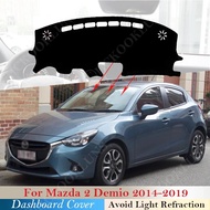 Dashboard Cover Protective Pad For Mazda 2 Mazda2 Demio 2014 ~ 2019 Accessories Dash Board Sunshade 