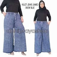 100% NEW KULOT JEANS JUMBO. KULOT JEANS WANITA JUMBO MUAT BB 90 KG.