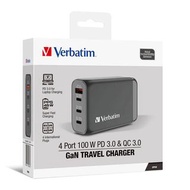 (原裝行貨,實體門市) Verbatim | 4 Port 100W PD 3.0 GaN 旅行充電器 66967