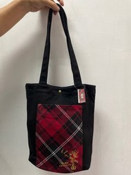 MaTsuMi瑪之蜜優雅經典款紅黑格-肩背包
