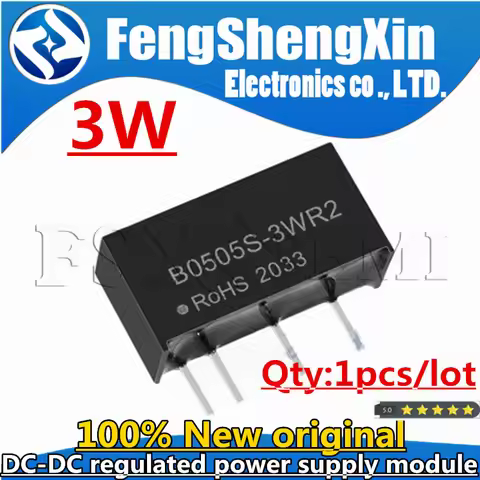 1pcs 3W B1205S B2405S B1515S B0505S-3WR2 SIP4 DC-DC regulated power supply module 12v to 5v Isolatin