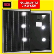 SOLAR PANEL CYRUS 20W,30W DAN 50W/PAGAR ELEKTRIK