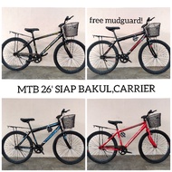 VVM: BASIKAL DEWASA 26' SIAP BAKUL CARRIER MTB ADULT WITH CARRIER BASKET BASIKAL KERJA/BASIKAL REMAJA 2600