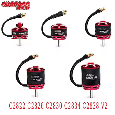 Surpass Hobby Outrunner Brushless Motor C2822 2826 2830 2834 2838 V2 for RC Fixed-wing Quadcopter Dr