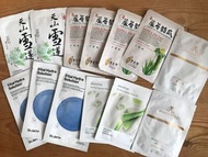 面膜(天生雪蓮，蘆薈絲瓜，innisfree，DR JART+，MMIRACLE+奇蹟面膜)