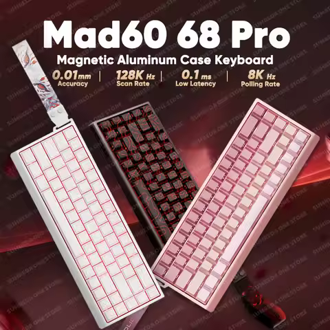 Madlions mad60he Mad60 Mad68 HE Mechanical Keyboard Magnetic Switch Mad60he Wired Game Keyboard Rapi