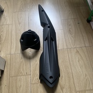 Ốp pô và chụp đích pô xe EXCITER 135 LC V6 ( chụp đích màu ĐEN )