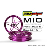 BOM RANGSIT MAGS CNC FOR YAMAHA MIO 110/SPORTY/ SOULTY STAR MAGS x14-5 SPOKES MOTORCYCLE PARTS