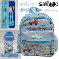 Smiggle PAUD Car Motif Bag/Playgroup Boys School Bag/Blue Car Backpack/Smiggle Animalia Junior