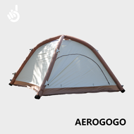 Aerogogo Automatic Inflatable Air Tent [ Single Button Operate Built-In High Pressure Air Pump Fast Inflation IPX5 Waterproof UV Protection Double Door Design Breathable Mesh Ultra Light Portable USB Charging Camping Picnic Outdoor Activity ]