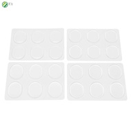 24 Pieces Drum Dampeners, Drum Damper Gel Pads Drum Silencers (Clear)