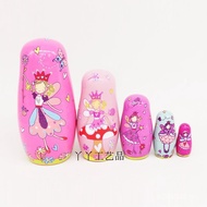 Russian Doll Angel Doll Gift Valentine's Day 5th Floor Birthday Gift Wishing Craft Gift Wooden 69JH