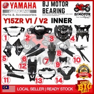 YAMAHA Y15ZR/Y15/YSUKU/EXCITER/SNIPER V2 &amp; V1 INNER SET INNER COVER   COVER HITAM SET INNER FULL SET HLY 100% ORIGINAL