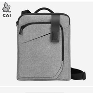 CAI Men Briefcase Tablet PC Messenger Shoulder Bag for Male Mobile Phone Slim Office Crossbody Handbag Casual Style