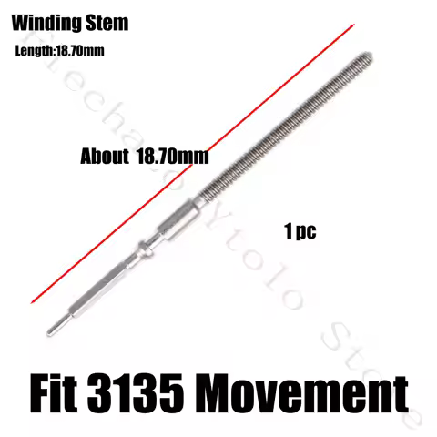 Winding Stem for 3135 Movement RLX 3135 Movement Watch Repair Parts Handle Rod Stem
