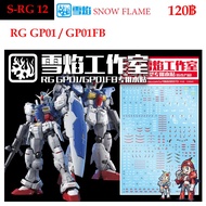 WATER DECAL [SNOW] RG 12 GP01/GP01FB 1/144 SRG12 SRG 12 RG12 SNOW FLAME
