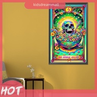 [KidsDreamMall.my] 5D DIY Full Round Drill Diamond Painting Skull Card Kit Home Decor 40x65cm