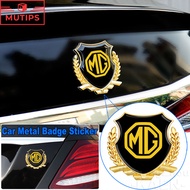 MG 3D Car Logo Metal Sticker Car Logo Badge Car Decal Emblem For HS ZS EP MG5 MG3 MG4 EV 3 4 5 6 VS 
