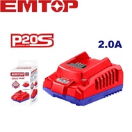 EMTOP เครื่องตัดหญ้า สายเอ็น (ตัดแนวตั้งได้) ไร้สาย 20 โวลท์ รุ่น ELGT203285 ( Grass Trimmer )