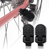BCF 1 Pair Bike Rear Pedals, Mini Folding Bike Pegs, Aluminium Alloy Non-Slip Bicycle Footrests, Quick Release Foot Plates Pedals For Mountain Bike E-Bike