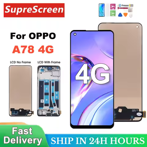 AMOLED for Oppo A78 4G CPH2565 LCD Display Touch Panel Sensor Digitizer Assembly For Oppo A78 4G Scr