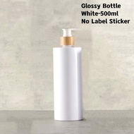 300/500ML Gel Hand Liquid Soap Bottle Storage Container Refillable Shower Empty Pump Dispenser Bathroom