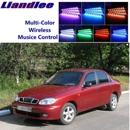 LiandLee Car Glow Interior Floor Decorative Seats Accent Ambient Neon light For Daewoo Sens Doninvest Assol