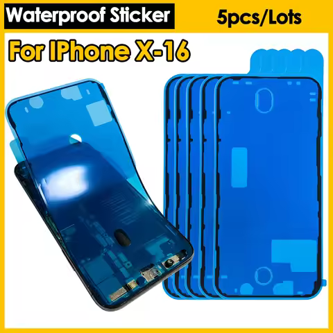 5Pcs Waterproof sticker for iPhone 16 15 14 13 12 11 Pro Max Plus X XSMAX Seal Tape Pre-Cut LCD Scre