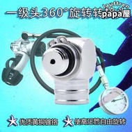 潛水呼吸調節器一級頭連接高壓管360度可旋轉接頭氣瓶減壓閥配件